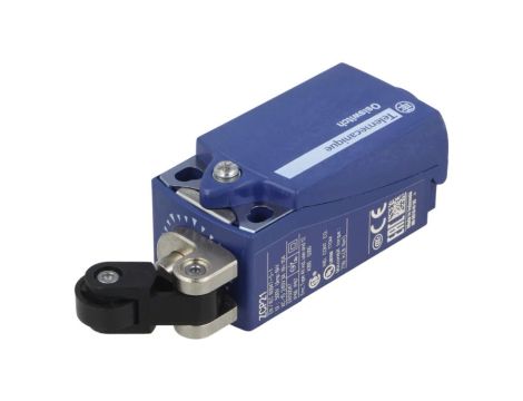 XCKP2121P16 Wyłącznik krańcowy dźwignia R 20,2mm, rolka z tworzywa Ø14mm