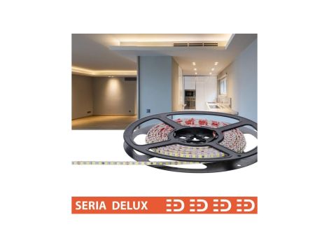 Taśma Delux 24V Slim 4mm LB 160led 4000K 550lm SMD2835 (10) PL7Y