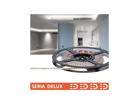 Taśma Delux 24V Slim 4mm LB 160led 6500K 550lm SMD2835 (50) PL7Y