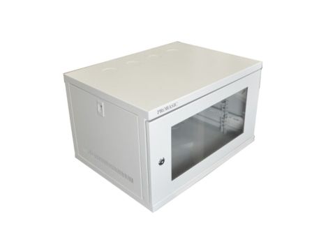 Szafa 19 wisząca ECO 6U 540x400 drzwi szklane RAL7035
