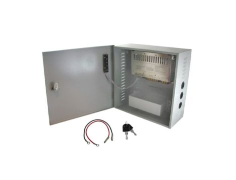 Zasilacz CCTV back up z kontrolą skrzynka 12V/10A-