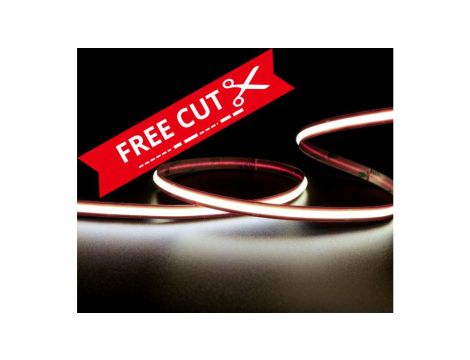 UQS-COB-13W-W-12V-5m-FC FREECUT strip, LED typu COB, 13W, 528 chips/m, CRI 90, 12V, biala, 6500K, IP20, 5m