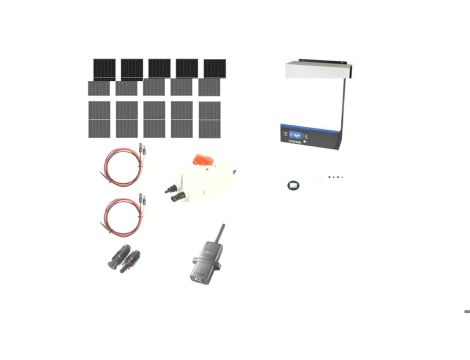 Hybrydowy zestaw solarny off-grid ESB-10kW-48 MPPT 10xPV Mono bateria slim 5kWh