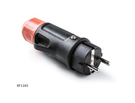 Wtyczka RED WT1 z dławikiem IP54 2P+Z 16A/250V czarny XF1165
