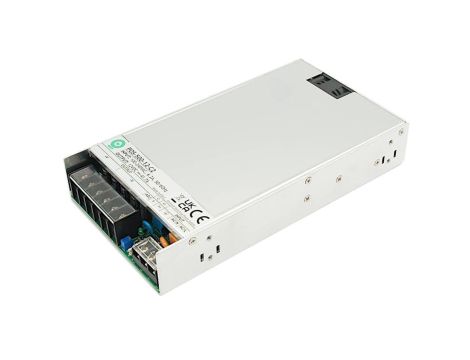 POS-500-12-C2: Zasilacz modułowy 12V 41.7A 500W PFC, niski, seria POS