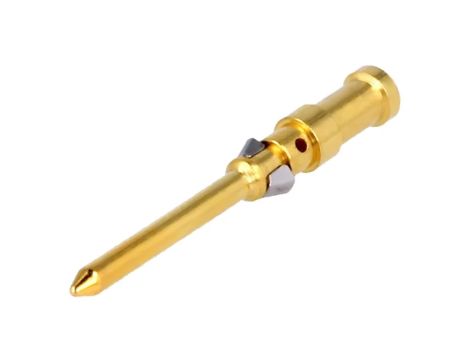 Styk męskie stop miedzi złocony 0,5mm2 20AWG Han D HMC 10A 09152006123