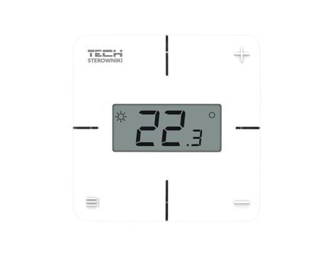 Regulator pokojowy bezprzewodowy mechaniczny kolor czarny SINUM R-8x