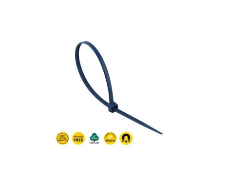 Nylonowa opaska detekcyjna DCCT 4,8x300mm (niebieska), opak. 100 szt.