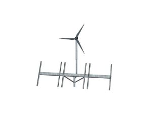 Stelaż PV3 z turbiną wiatrową