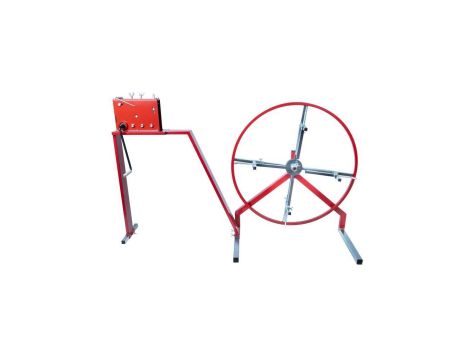 Rozwijak do bednarki i drutu odgromowego z podstawą i prościarką fi:80cm