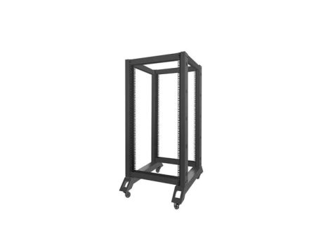 Szafa stojąca OPEN RACK 19 22U 600x800mm do serwerów i magazynów energii otwarta czarna LANBERG