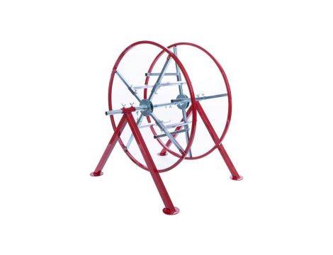 Rozwijak obrotowy do rur ogrzewania podłogowego PERT PEX (600m) i peszli karbowanych pionowy fi: 90cm