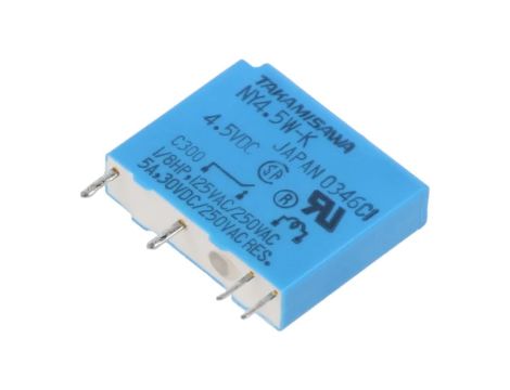 NY-4.5W-K Przekaźnik elektromagnetyczny SPST-NO Ucewki: 4,5VDC 5A PCB