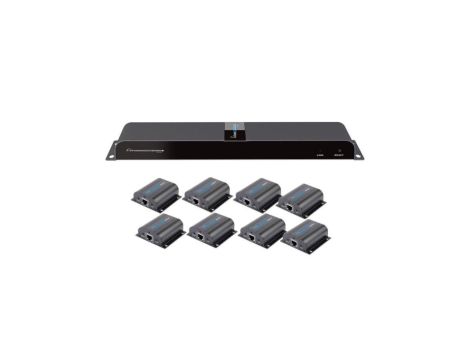 Konwerter HDMI 1x8 1080p 60Hz do 40m po kablu sieciowym Kat6 IR PoC IDATA EX-HL81TY