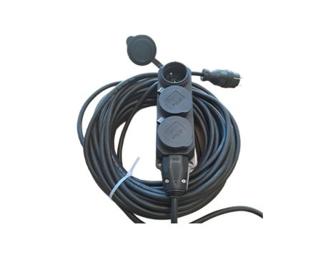 Kabel przedłużacz IP44 20m 3x230V OW 3x1,5