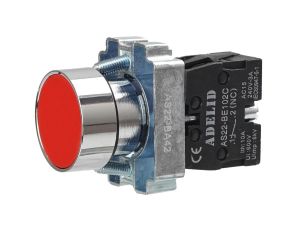 Przycisk sterowniczy czerwony 1xNC 10A IP54 metal AS22-BA42