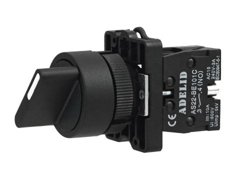 Wyłącznik piórkowy 0-1 monostabilny krótki 10A IP54 AS22-ED41