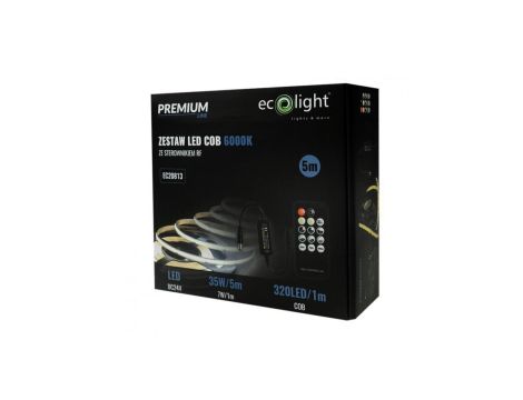 ZESTAW LED 320 COB 24V IP20 6000K /5m/