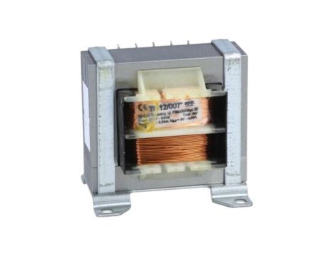 TS12/007 Transformator: sieciowy, 12VA, 230VAC, 9V, 9V, 650mA, 650mA, śrubowy