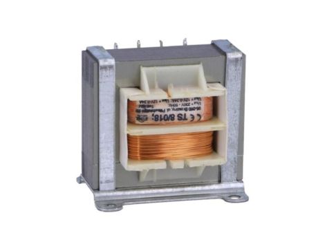 TS8/018 Transformator: sieciowy, 8VA, 230VAC, 12V, 12V, 340mA, 340mA, IP00
