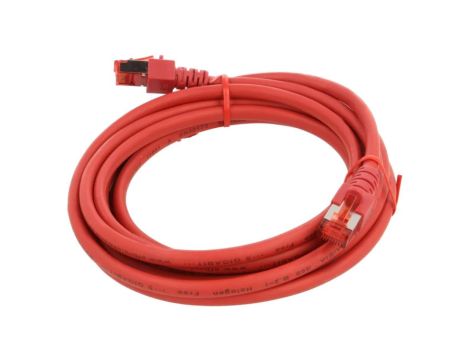HELUKAT-802994 Patch cord S/FTP 6 linka Cu LSZH czerwony 3m 27AWG