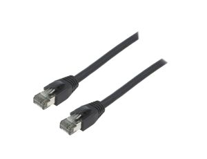 CQ8053S Patch cord S/FTP Cat 8.1 linka Cu LSZH czarny 2m 26AWG