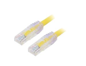 UTP6AX5MYL Patch cord TX6A™ 10Gig,U/UTP 6a drut Cu PVC żółty 5m 24AWG