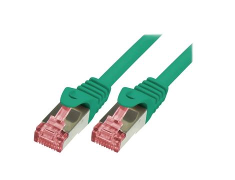 CQ2095S Patch cord S/FTP 6 linka Cu LSZH zielony 10m 27AWG