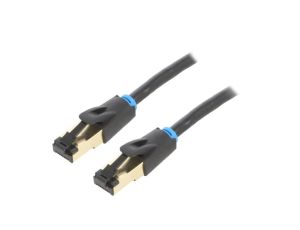 IKBBH Patch cord S/FTP Cat 8 linka OFC PVC czarny 2m Żyły: 8