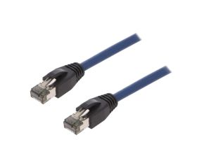 CQ8066S Patch cord S/FTP Cat 8.1 linka Cu LSZH niebieski 3m 26AWG