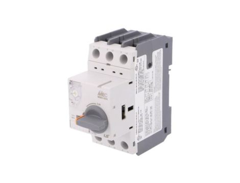 Wyłącznik silnikowy, 4kW, 220690VAC, na szynę DIN, Szczeloność: IP20 MMS-32H 10A