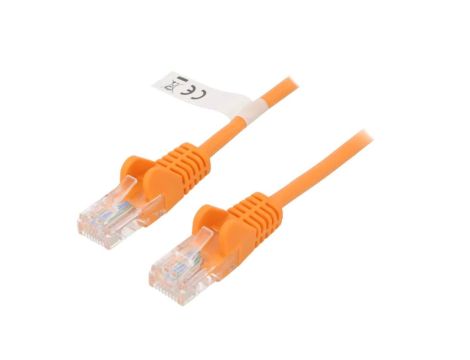 U/UTP5-CCA-200OR Patch cord U/UTP 5e linka CCA PVC pomarańczowy 20m 27AWG