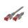 Patch cord S/FTP 6 linka Cu LSZH szary 5m 27AWG 82861