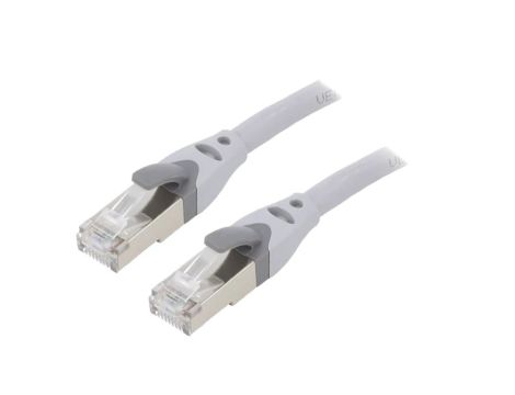IBHHJ Patch cord S/FTP 6a OFC PVC szary 5m RJ45 wtyk,z obu stron