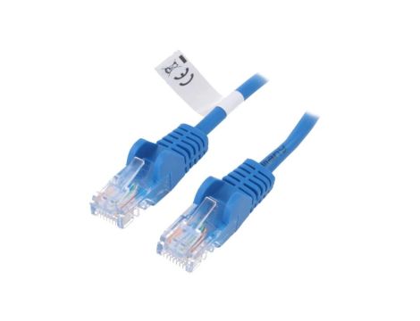 U/UTP6-CCA-200BL Patch cord U/UTP 6 linka CCA PVC niebieski 20m 24AWG