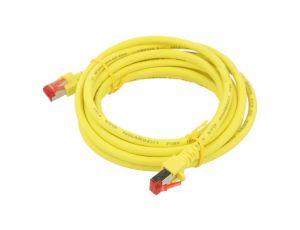 HELUKAT-803018 Patch cord S/FTP 6 linka Cu LSZH żółty 3m 27AWG