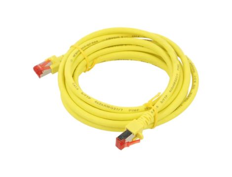 Patch cord S/FTP 6 linka Cu LSZH żółty 3m 27AWG 803018