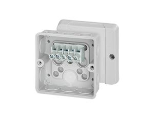 Puszka instalacyjna DE 9325 Z z zaciskami 88x88x50mm hermetyczna IP55 szara HENSEL