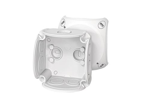 Puszka instalacyjna DK 0100 GZ natynkowa bez zacisków 84x84x55mm hermetyczna IP66 szara HENSEL