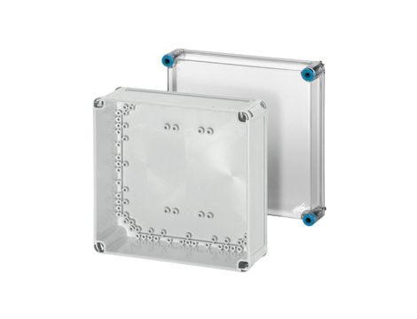 Obudowa plastikowa skrzynka hermetyczna, drzwi transparentne poliwęglan 300x300x170mm IP66 HENSEL