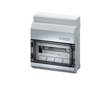 Rozdzielnica natynkowa hermetyczna 1x12 modułów IP54 295x333x129mm plastikowa drzwi transparentne HENSEL