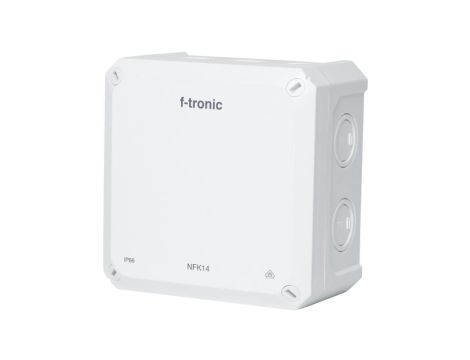Puszka instalacyjna natynkowa NFK14 140x140x81mm bezhalogenowa hermetyczna IP66 biała NEPTUN Compact F-TRONIC