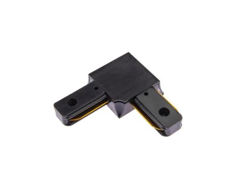 Łącznik Kątowy Narożny Czarny do Listw Szynowych Jednofazowych Szynoprzewodów