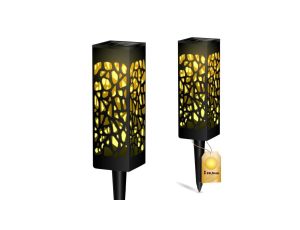 Lampa Solarna Ogrodowa LED 3000K IP44 Słupek Ażurowy AZURE LUMILED