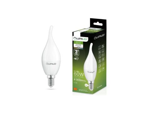 Żarówka LED E14 BA35 8W = 60W 806lm 4000K Neutralna 180 LUMILED