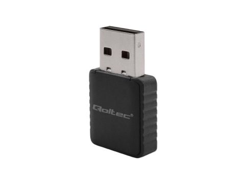 Qoltec Bezprzewodowy Ultra szybki DUAL mini WiFi adapter 2 x 2dBi Standard AC USB 3.0 1300Mbps