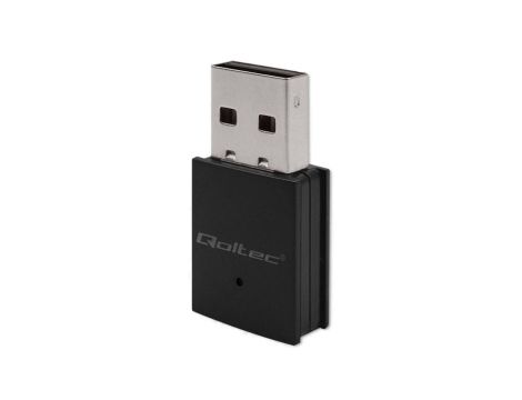 Qoltec Bezprzewodowy Ultra szybki mini adapter WiFi Standard AC BT 4.0 USB 2.0 600Mbps