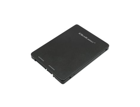 Qoltec Aluminiowy Adapter na dysk M.2 SSD SATA NGFF do SATA III 2TB Super speed 6Gb/s Czarny