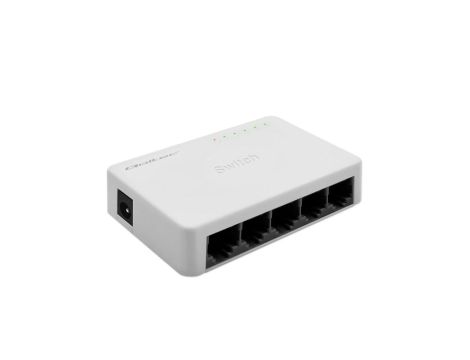 Qoltec SWITCH Przełącznik sieciowy 5 x port RJ45 100Mbps Fast Ethernet LAN