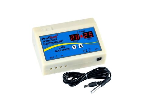 TERMOSTAT ELEKTRONICZNY STEROWNIK REGULATOR TEMPERATURY 230V max. 6600W